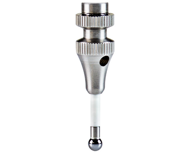 Ανταλλακτική ακίδα 3D Tester Tschorn 3DP, μεταλλικό σώμα με σφαιρική μύτη και λευκό στέλεχος