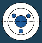 Through coolant + 3 holes Through coolant + 3 holes