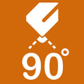90° 90°