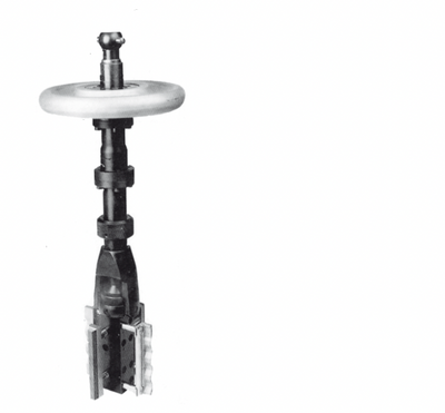 Κεφαλή honing Honingtec HCRC44 χειροκίνητης διαστολής Ø44-68 mm, μεταλλική με λευκό δίσκο και σιαγόνες λείανσης