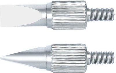 Μαχαιρωτές μύτες Insize 6282-1001 για ρολόι γράφτη, σετ 2 τεμ. με σπείρωμα και ραβδωτό σώμα