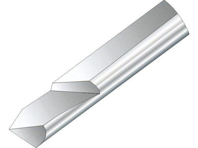 Ατσαλάκι στρογγυλό HSS για flying cutter Soba 132682, ασημί κυλινδρικό με ακονισμένη μύτη κοπής