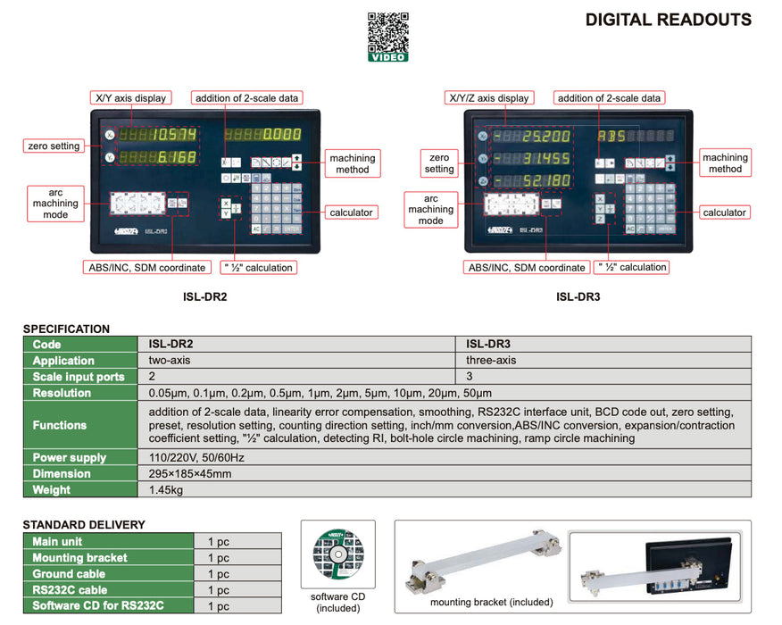 ISL-DR2 - Οθόνη για ψηφιακούς κανόνες CNC