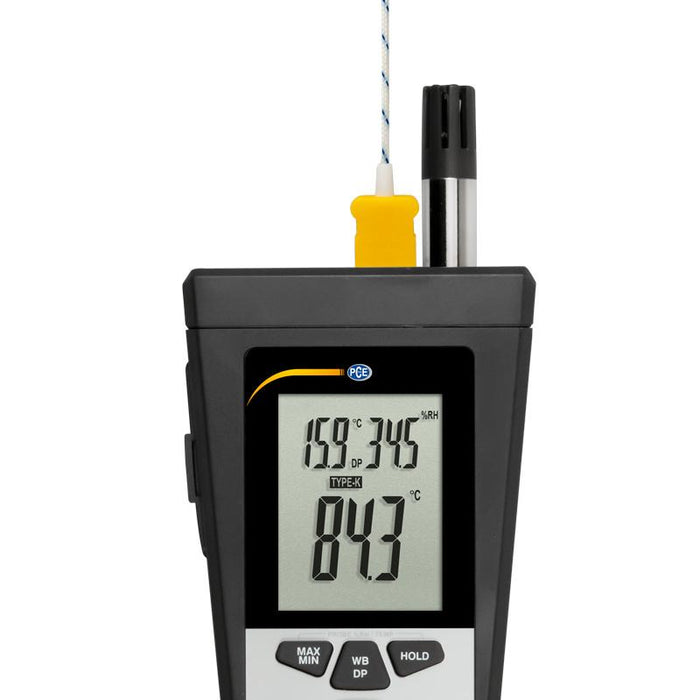 PCE-320 - Υγρασιόμετρο & Θερμόμετρο Χώρου με υπέρυθρες - USB και λογισμικό