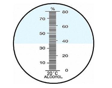 PCE-ALK - Διαθλασίμετρο 0-80% για Αλκοόλη