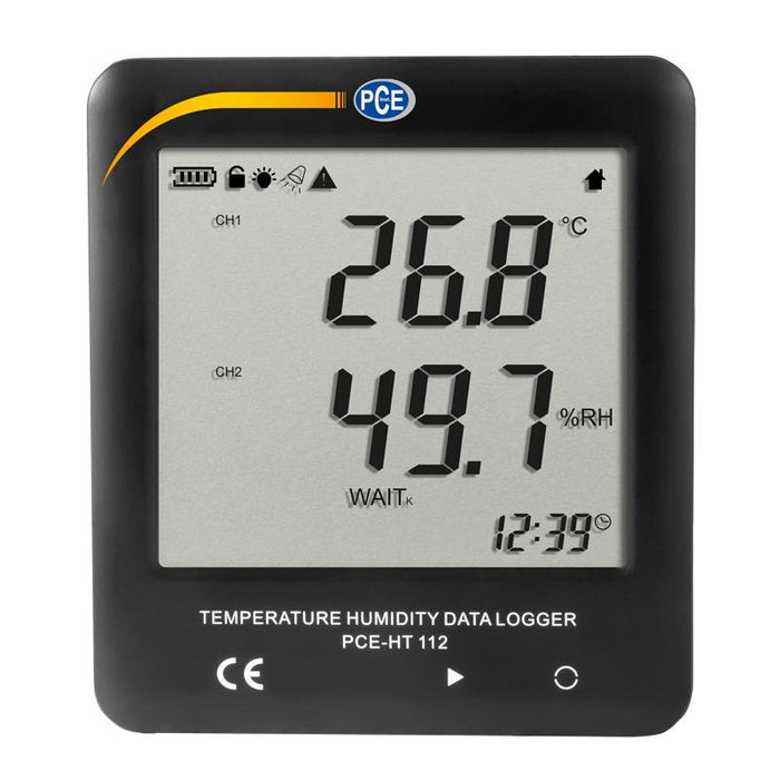 PCE-HT 112 - Υγρασιόμετρο - Θερμόμετρο Χώρου με δυνατότητα επιτοίχιας τοποθέτησης - datalogger