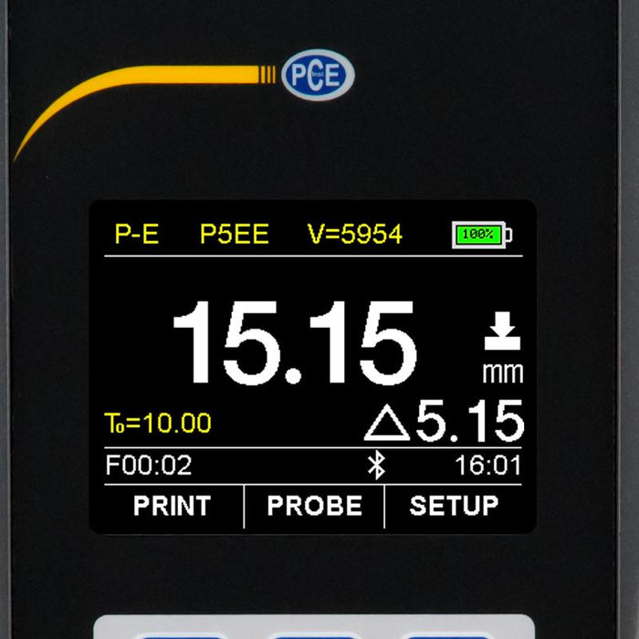 PCE-TG 300-P5EE - Παχύμετρο Υπερήχων (αγνοεί την μπογιά)