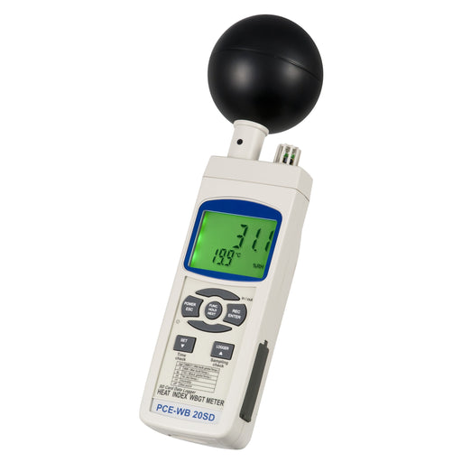 PCE-WB 20SD - Μετρητής θερμικής καταπόνησης WBGT Υγρόμετρο Θερμόμετρο