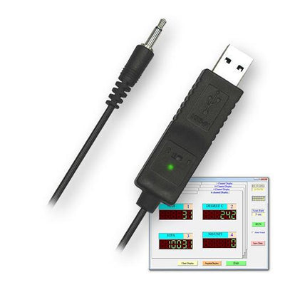 Καλώδιο USB PCE Instruments SOFT-LUT-USB με αντάπτορα και ένδειξη LED, για σύνδεση οργάνων με PC και software