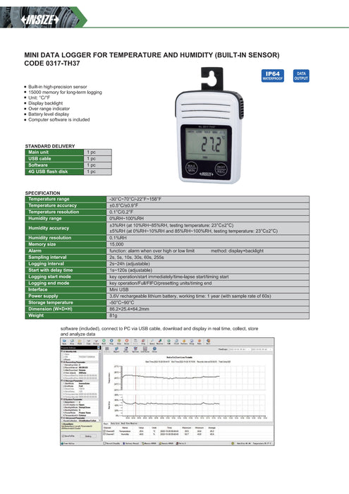 Υγρασιόμετρο - Θερμόμετρο Χώρου