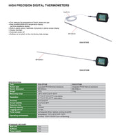 Θερμόμετρο Διείσδυσης Υψηλής Ακριβείας PT100  300° C ±0.5° C Insize