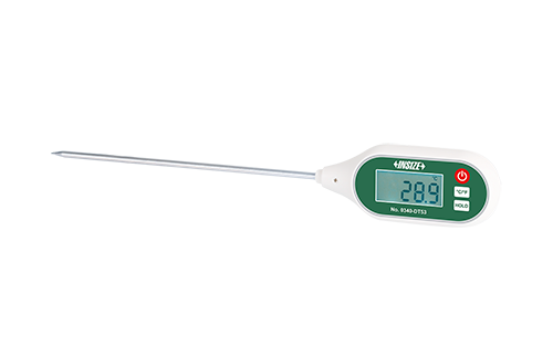 Ψηφιακό θερμόμετρο διείσδυσης DT53 με LCD οθόνη, πράσινο σώμα και μεταλλικό probe έως 250°C