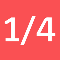 1/4