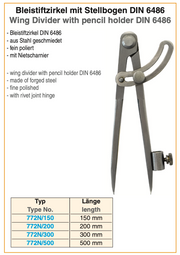 Διαβήτης με θέση για μολύβι Richter