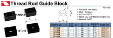 12TO - Thread Rod Guide Blocks για Μέγγενες 4τμχ / σετ