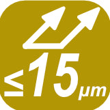 ≤15 μm