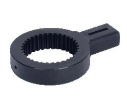 Insize IST-ST-C connection spline for torque wrench, black ring with internal splines and connecting extension
