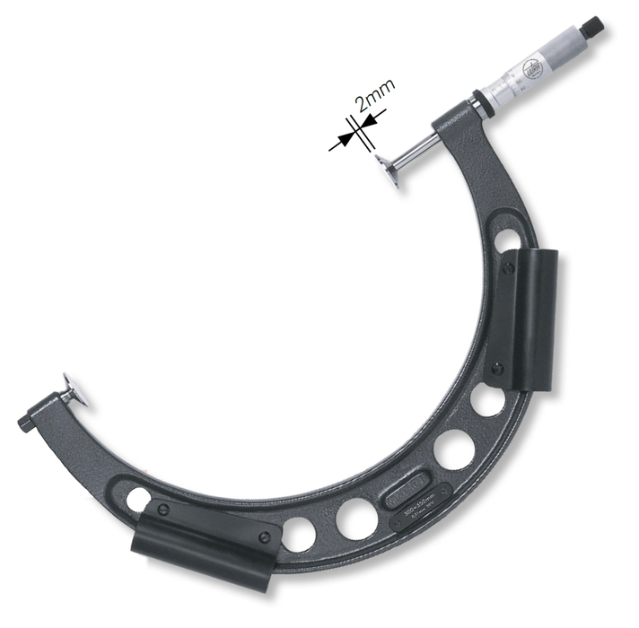 Micrometer for gears &gt; 300 mm