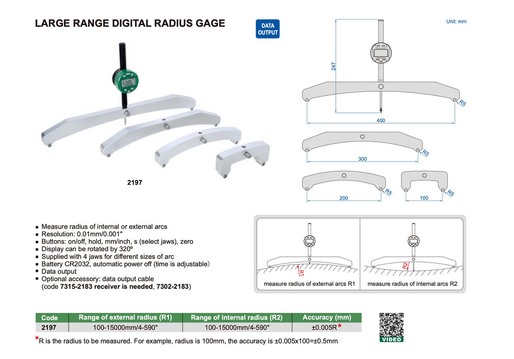Digital Radiometer for large diameters up to R 15 m radius