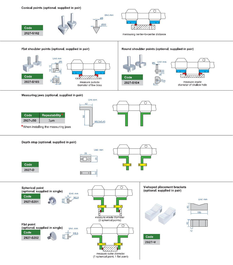 Καθολικό συγκριτικό όργανο 2927-M200 0-200mm - Image 3