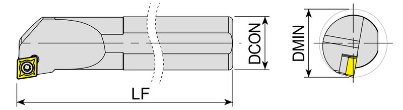 YG Lathe Handle Internal Hole - Rhombus CC--