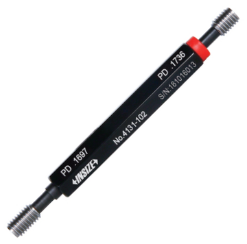 Insize 4131-UNS-2B UNS thread plug gauge, black with red ring and male threaded ends