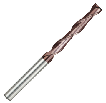 Κονδύλι καρβιδίου Yg ET2XL-K2 extra long, 2 φτερά, με καφέ επίστρωση και κυλινδρικό στέλεχος