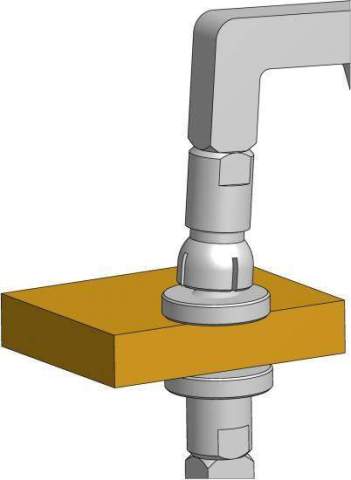 Κουμπασο Αναλογικό Εξωτερικό με πελματα για μαλακα υλικά εως 100 mm Kroeplin