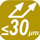 ≤30 μm