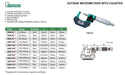 Μικρόμετρο με Counter 0.01mm Insize