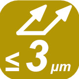 ≤3 μm