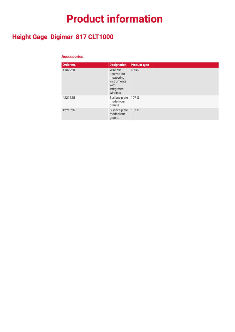 Digimar 817 CLT Υψομετρικός Γράφτης DigiMar