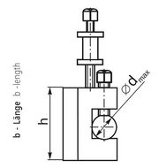 Εργαλειοδέτης με V για στρογγυλή μανέλα Bison