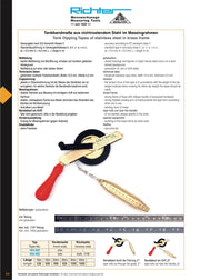 Technical specifications 464-MS-103 - Stainless Steel Tank Dipping Tape - Brass Frame (p. 1)