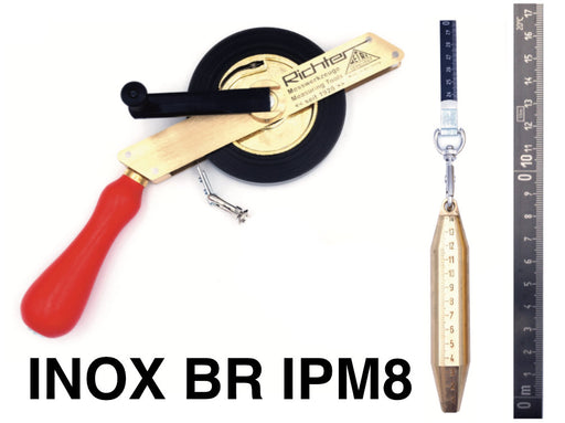464-MS-IPM8-BR - Μετροταινία Δεξαμενής ΙΝΟΧ IPM8 - INOX Bαρίδι - Γείωση