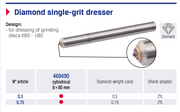 Διαμάντια καθαρισμού - διαμορφωσης Σμυριδοτροχών - Image 2