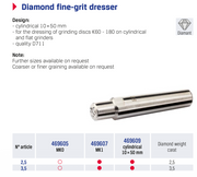 Διαμάντι καθαρισμού/διαμόρφωσης σμυριδοτροχών (fine-grit dresser) - Image 2