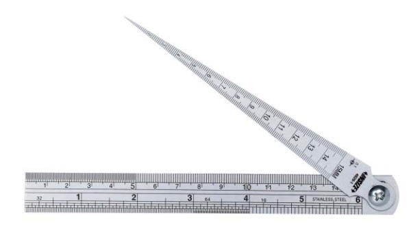 Οπομετρο Σφήνα 0.8-15 mm Ρίγα 150 mm Insize