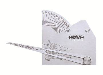 Insize 4846-1 metal welding gauge with angle scales and sliding measuring pointer