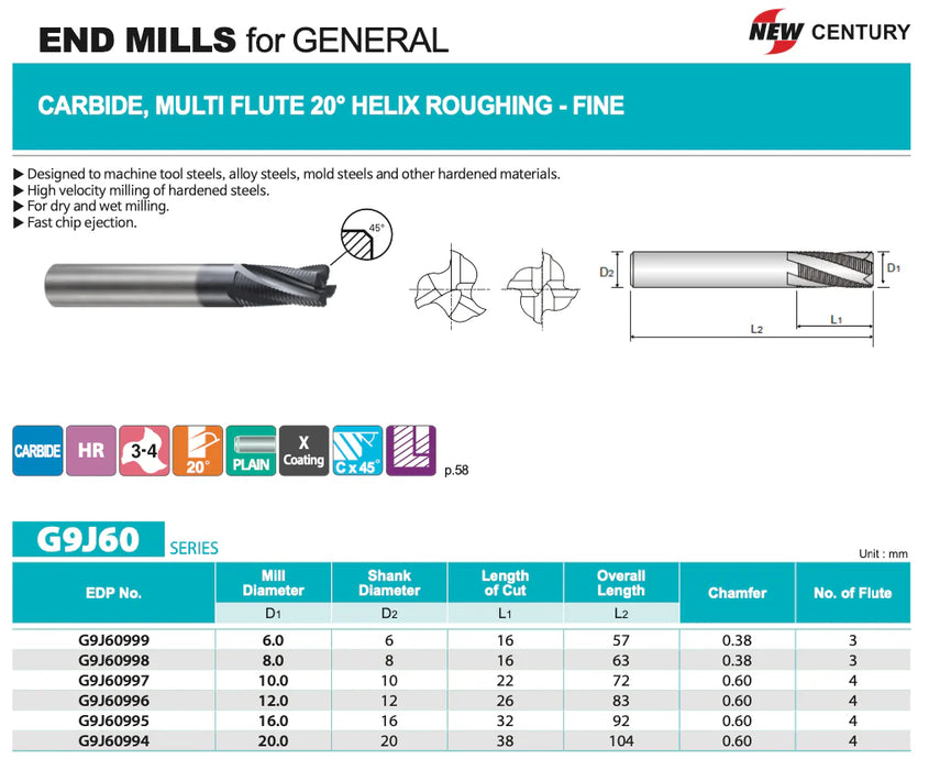 Carbide Coated Reaper Endmill