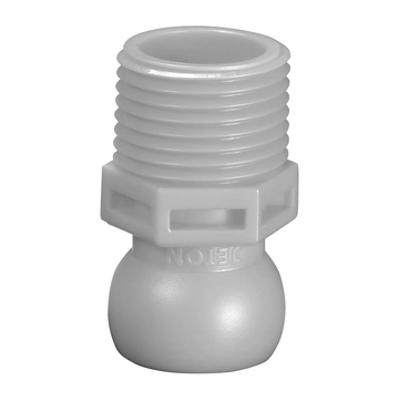 Σύνδεσμος Jeton 52026 με σπείρωμα 1/4" BSPT (R), γκρι πλαστικός αντάπτορας για σύστημα σαπουνελαίου 1/4"