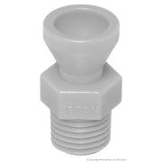 Σύνδεσμος Jeton 52029 με σπείρωμα 1/4" BSPT (R), λευκό πλαστικό ρακόρ με εξάγωνη βάση και αρσενικό σπείρωμα