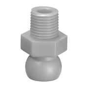 Σύνδεσμος Jeton 53026 με σπείρωμα 1/4", γκρι πλαστικός με εξάγωνο σώμα για σύστημα σαπουνελαίου 3/8" OΞΕΑ