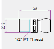 Τεχνικά χαρακτηριστικά 54045 - Σπείρωμα 1/2" για Σύστημα Σαπουνελαίου 1/2" για OΞΕΑ