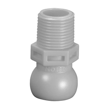 Σπείρωμα Jeton 54046 3/8" για σύστημα σαπουνελαίου 1/2", λευκό πλαστικό ρακόρ με αρσενικό σπείρωμα