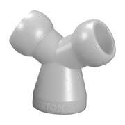 Σύνδεσμος Y Jeton 54048 1/2" για σύστημα σαπουνελαίου, γκρι πλαστικός με τρεις υποδοχές σωλήνα