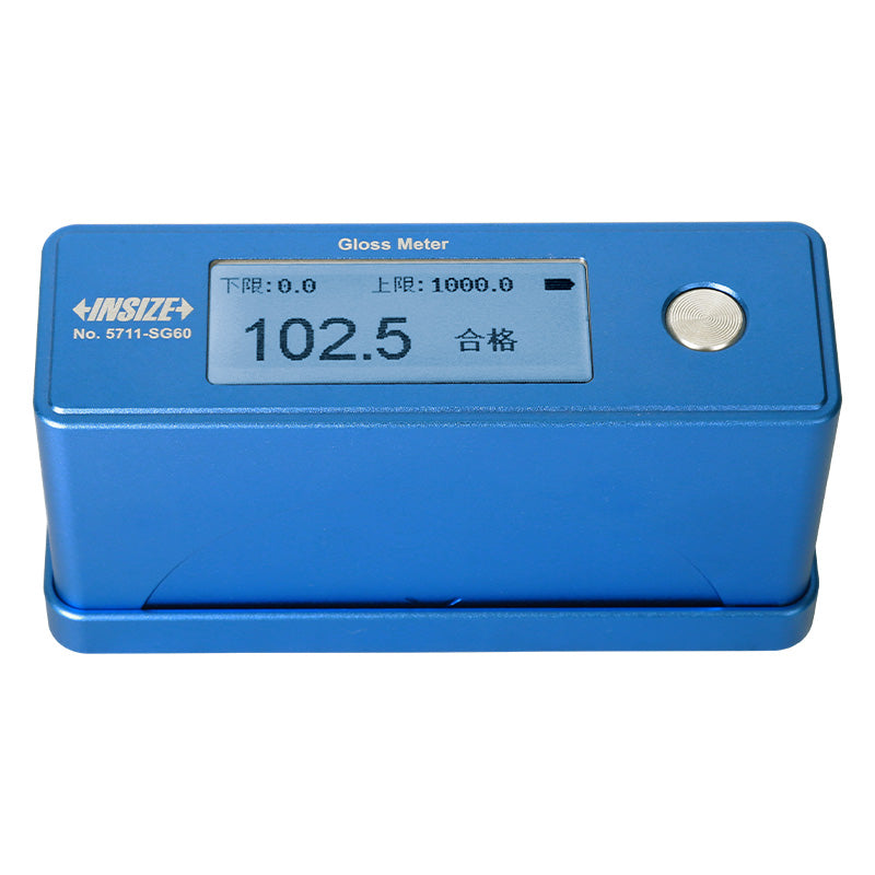 Insize στιλπνόμετρο γωνίας 60° 5711-SG60 με μπλε κέλυφος και ψηφιακή ενδεικτική 102.5 GU