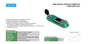 Ψηφιακό Διαθλασίμετρο 0-50% BRIX για Σαπουνέλαιο Insize