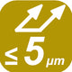 ≤5 μm