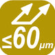 ≤60 μm